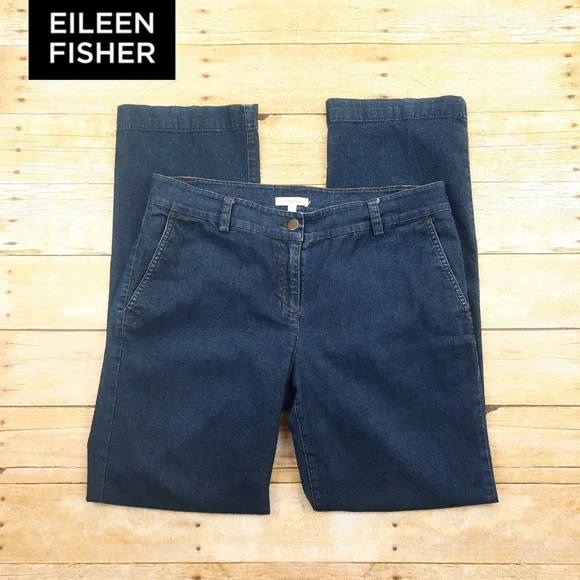 Women's Eileen Fisher Size Medium Jeans - Picture 1 of 5